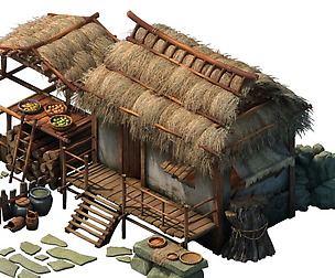Game Model - Thatched Cottage 02