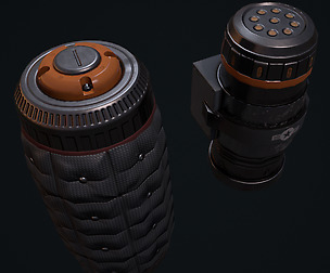 Grenade PBR low-poly 3d model