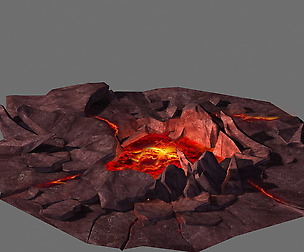 Game Model - Spray the lava hole