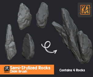 Semi Stylized Rocks