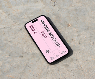 iPhone Mockup PSD Template - Outdoor Presentation
