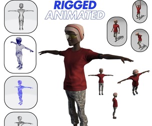 Game-Ready Rigged & Animated 3D Character – Casual Urban Male | Unity & Unreal Compatible