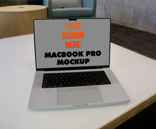 MacBook Pro Office Mockup PSD Template