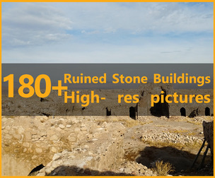 180+ High-resolution photos of Ruined stone buildings - Vol. 01