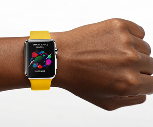 Apple Watch Mockup PSD Template - Close-Up UI & App Design