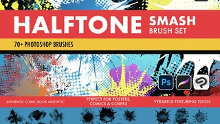 Halftone Smash Brush Set cover
