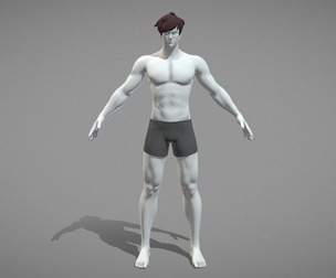 Base Mesh Pack - Stylized Male
