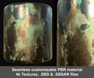 Ancient Bronze Metal Material and textures