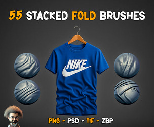50 Stacked Fold Brushes – Vol 14