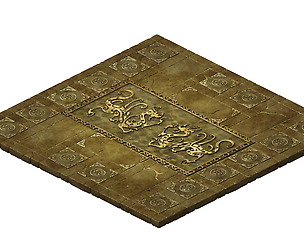 Game Model - stone carved ground surface 02
