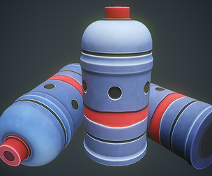 Stylized Sci Fi Smoke Grenade