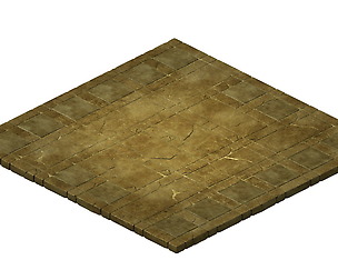Game model - stone carving ground surface 03
