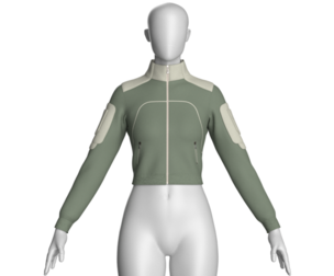 Girls Fashion Crop Jacket | Marvelous / Clo3d / obj / fbx