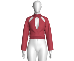 Girls Fashion Crop Top V2 | Marvelous / Clo3d / obj / fbx