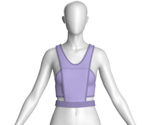 Girls Fashion Crop Top V3 | Marvelous / Clo3d / obj / fbx