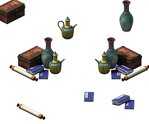 Game model- calligraphy painting kettle teapot