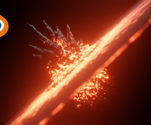 Supernova-ready animation 3D model
