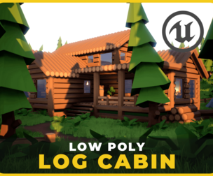 Low Poly: Log Cabin