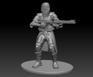 Star wars 3d printable clone Galactic Marine Pose 2