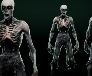 Ghoul-Game Ready-LowPoly-3D model