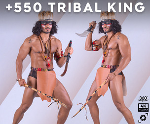 +550 Tribal King Reference Pictures – Vol 26 | 360° Shots