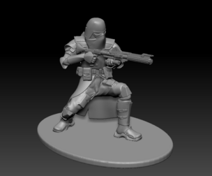 Star wars 3d printable clone Galactic Marine Pose 1