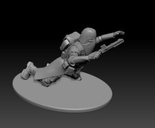 Star wars 3d printable clone Galactic Marine Pose 4