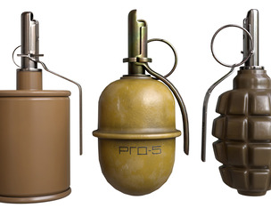 Grenade set model F1 model RGD5 model RG42