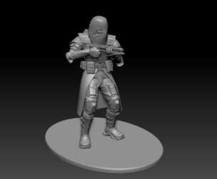 Star wars 3d printable clone Galactic Marine Pose 5