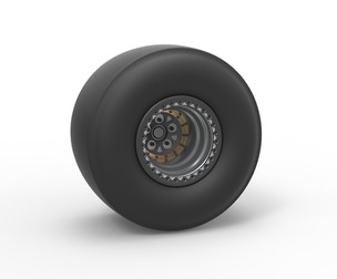 Rear wheel of Top fuel dragster Scale 1:25