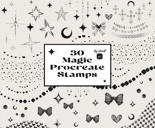30 Magic Stamps for Procreate by elizmill