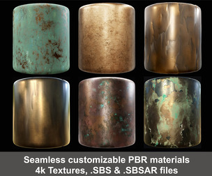Bronze Metal Material Collection