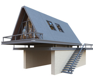 House Villa home Modern building 3d model