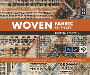 Woven Fabric Brush Set