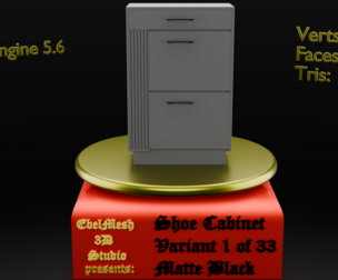 Shoe Cabinet - Variant 1 of 33 - Matte Black