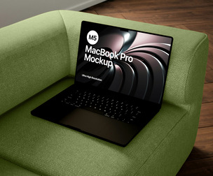 M5 MacBook Pro Mockup - Ultra High-Resolution Device Display