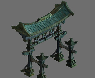 entrance of the large area of four Sagun archway