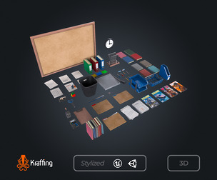 Office Stationery V1 - Desk Accessories – Game Ready