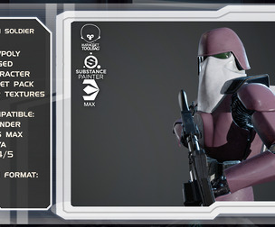 Star wars Rigged clone Galactic Marine