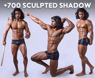 +700 Sculpted Shadow V2 Reference Pictures - Vol 27 | 360° Shots
