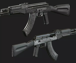 AK-103 low-poly 3D model