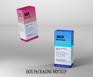 Box Packaging Mockup PSD Template - Product & Retail