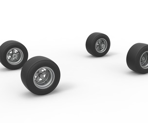 Wheel Set of 350 Supermodified Scale 1:25