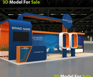3D Model Exhibition Booth
