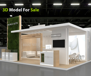 3D Exhibition Booth Model