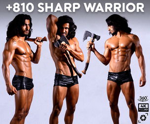 +810 Sharp Warrior Reference Pictures – Vol 10 | 360° Shots