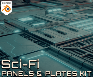 Sci-Fi Modular Industrial Panels & Plates Kit