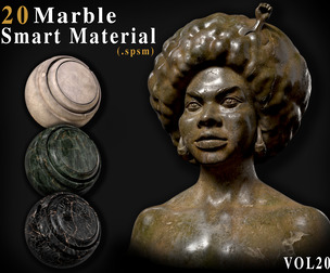 20 Marble Smart Materials for Substance Painter (.spsm) – Vol20