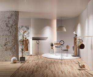 Light luxury live broadcast room cosmetics store
