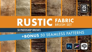 Rustic Fabric Texture Brush Set cover